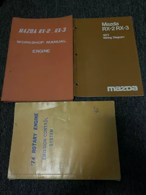 1972 1973 RX2 RX3  Service Repair Shop Workshop Manual OEM Set W ETM +