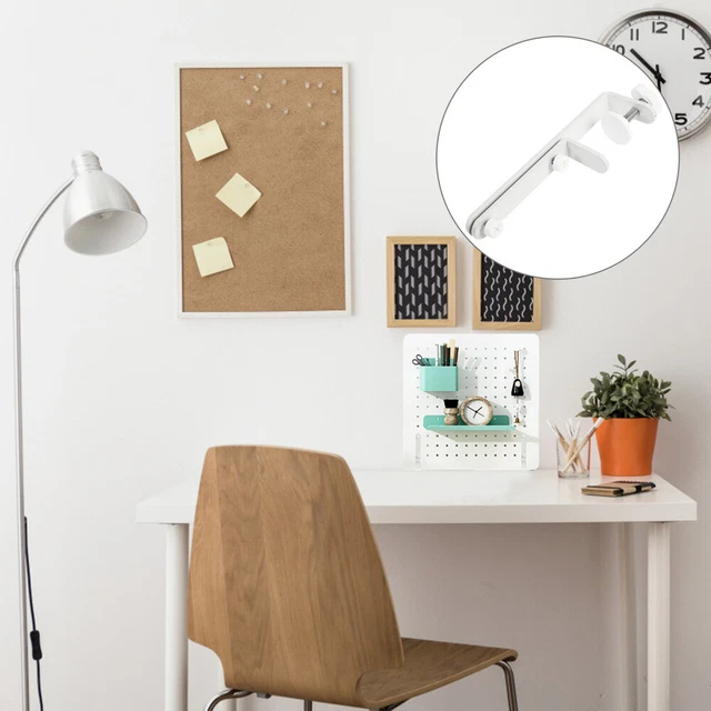 Étagère de bureau – Étagère de rangement parfaite pour le bureau ou le dortoir avec panneaux perforés pour une organisation facile Étagère de bureau – Étagère de rangement parfaite pour le bureau ou le dortoir avec panneaux perforés pour une organisation facile