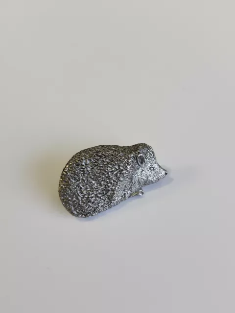 Hedgehog Lapel Pin Fine Pewter by GG Harris 1994