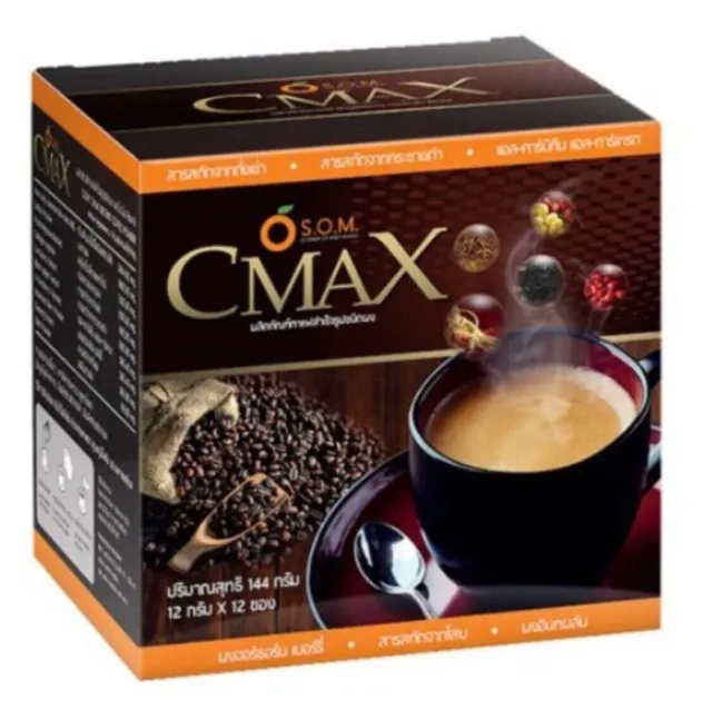 Café instantáneo S.O.M Cmax extractos de hierbas dietético Cordyceps ginseng sin azúcar