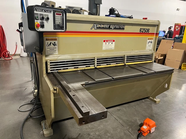 Accurshear 62506 Hydraulic Power Shear 1/4" (.25") x 6'     Clean Machine!!!