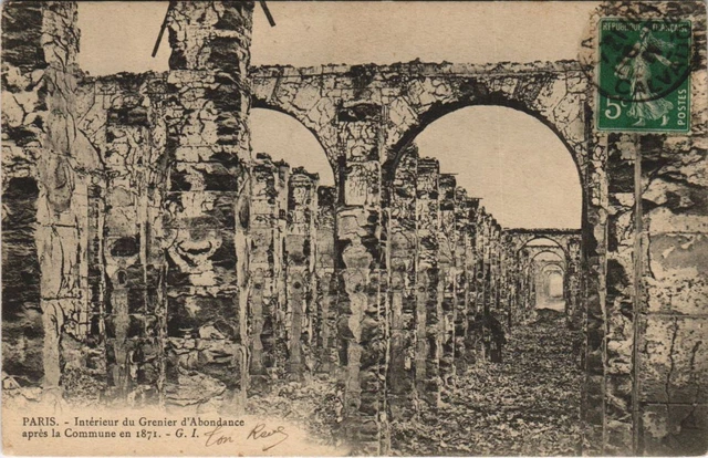 CPA Commune PARIS Grenier de l'Abondance GUERRE MILITAIRE 1870 (50177)