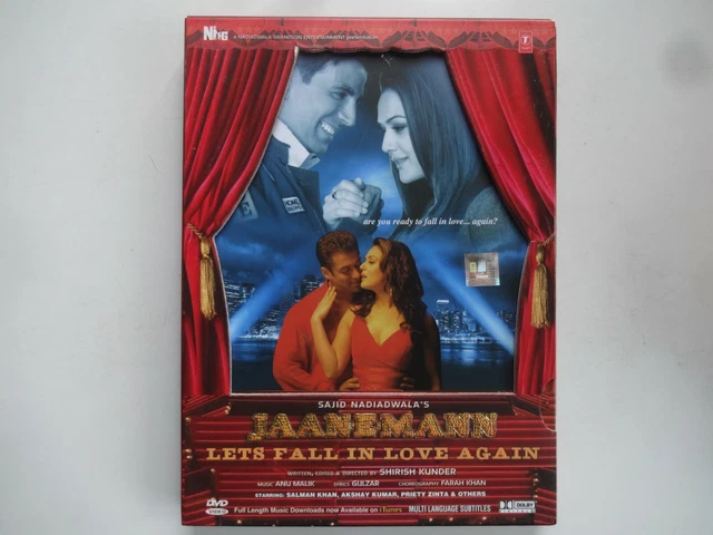 JAAN E MANN BOLLYWOOD DVD salman khan akshay kumar preity