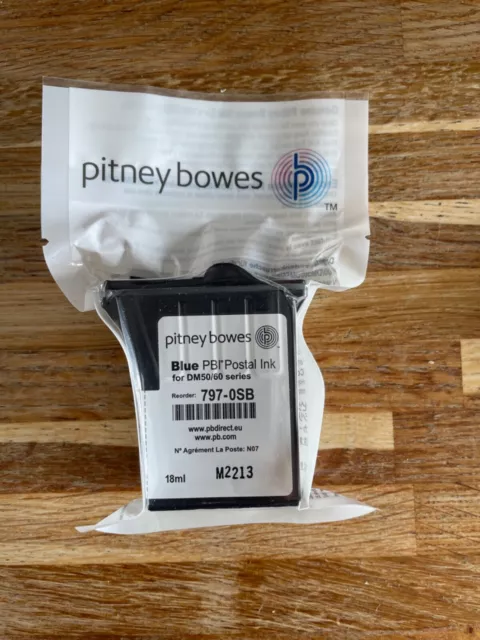 pitney bowes blue postal ink cartridge for DM50/60