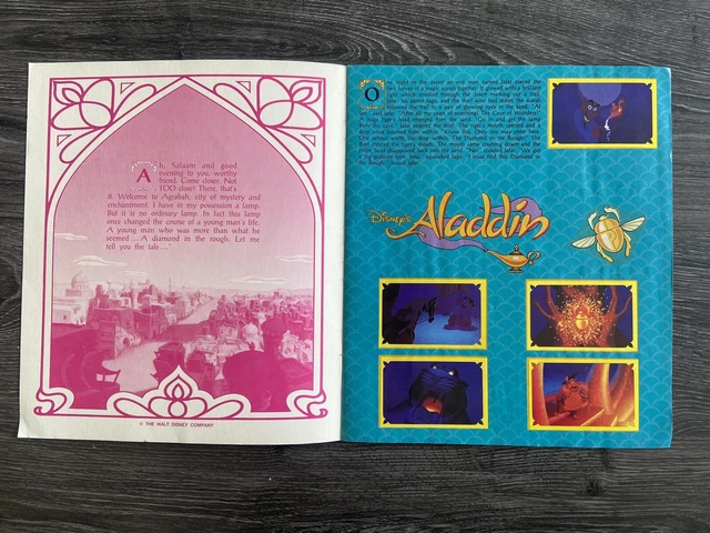 PANINI - DISNEY’S Aladdin Sticker Album 100% Complete Full Vintage Rare ...