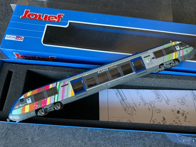 Autorail AS ABJ2 échelle HO - Avec Boîte (analogique, Rouge, Peint)