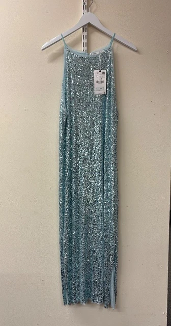 Zara Blue Dress L FOR SALE! - PicClick UK
