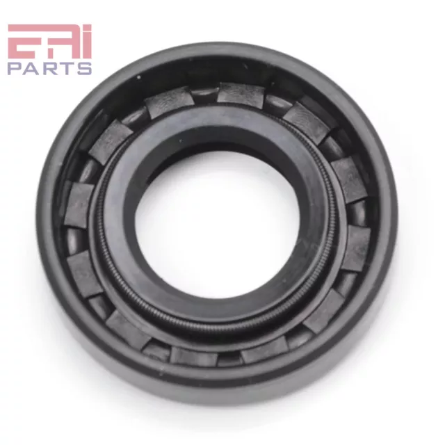 EAI Metric Oil Shaft Seal 15X30X7mm Dust Grease Seal TC Double Lip w/ Spring