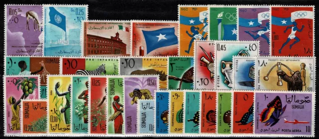 1960/1961 Somalia der Republik Jahrgängen 31 Werte Neu MNH MF103258