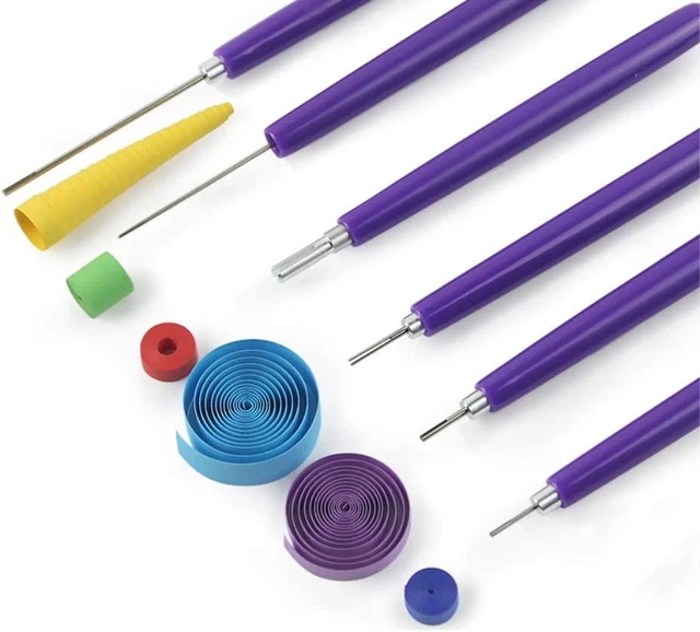 Kit de herramientas multifuncionales de plumas YURROAD herramientas para hacer flores de papel con 6 piezas