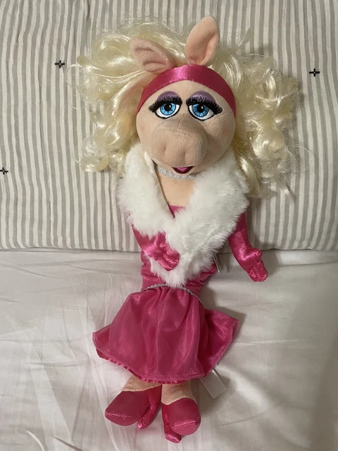 NWT Disney Parks Miss Piggy 20” The Muppets Movie Plush Doll Toy Pink Dress