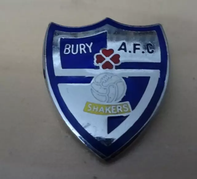 BURY AFC  1970's - 80s   Enamel Lapel Badge