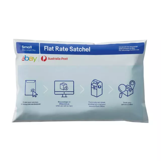 100x eBay Small Flat Rate Satchel | Australia Post | 100 Bag Pack