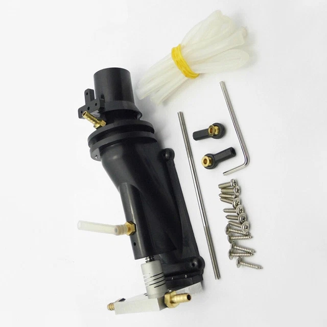 Iegefirm 40Mm Water Jet Thruster Sprayer Pump Wasserstrahlpumpe Mit 3-Blatt-Propeller Fit 775 Motor Für RC Jet Boat,Schwarz