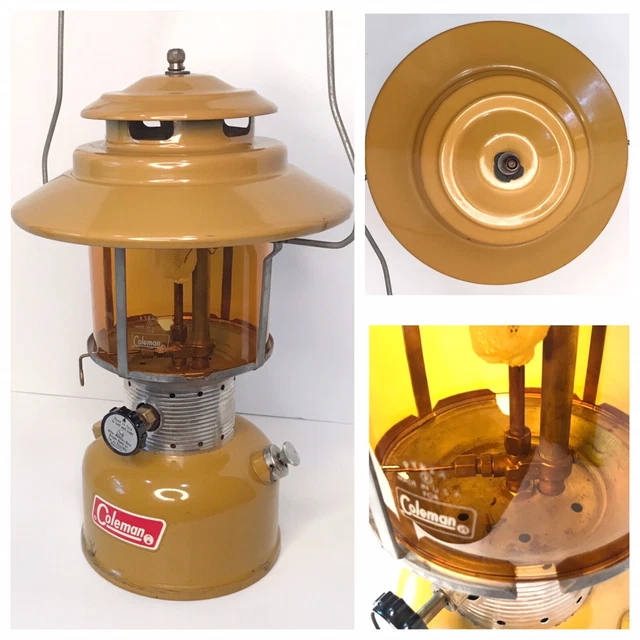 COLEMAN GOLD BOND 1/72 228F Vintage Gas Camping Lantern w