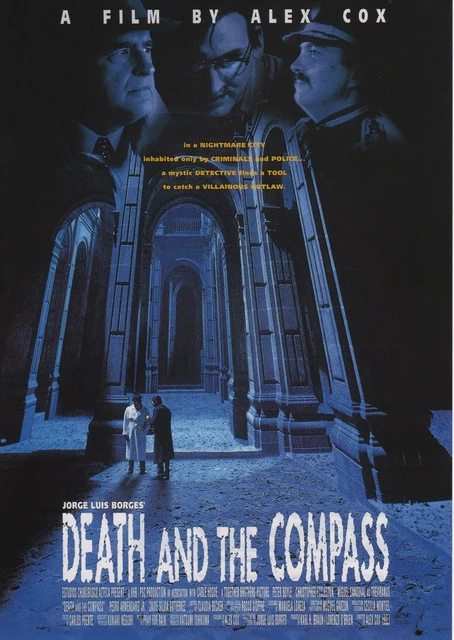 DEATH AND THE Compass - Original Japanese Chirashi Mini Poster - Alex Cox £4.95 - PicClick UK