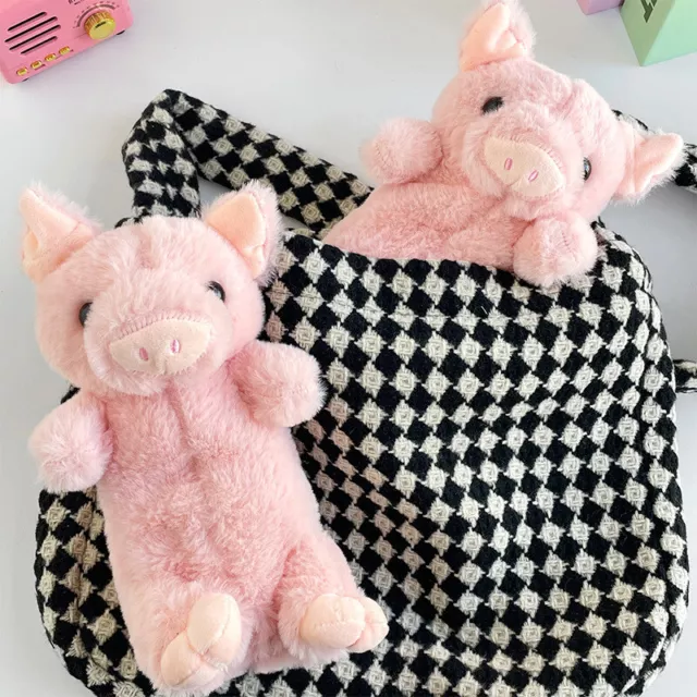 Cute Pink Pig Pencil Case Cosmetic Bag Plush Pen Pouch Stationery Storage B URUK