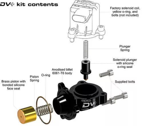 GFB DV+ T9359 Diverter Valve Audi S3 2012-2018 Golf R 2013-2018 Leon Cupra 13-18