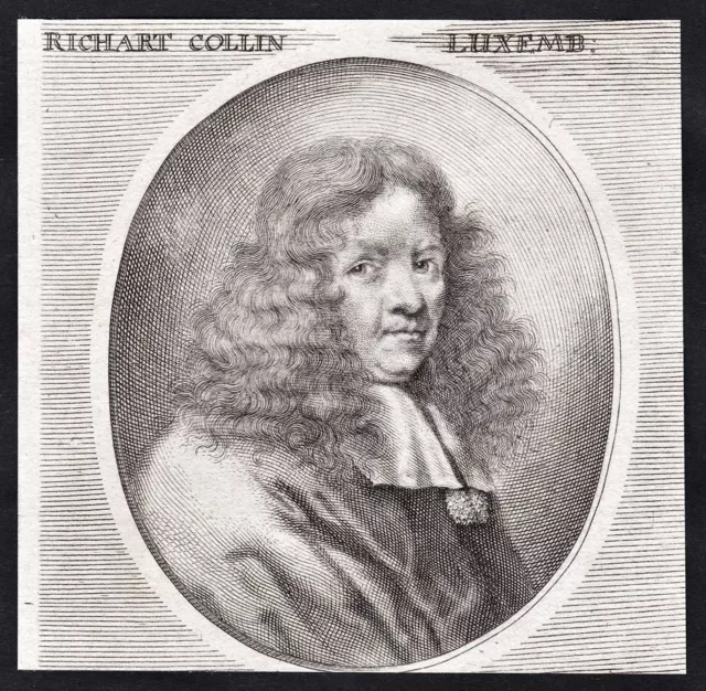 Richard Collin Kupferstecher engraver Barock Baroque Kupferstich Portrait 1680