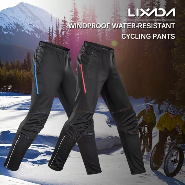 Lixada Fahrradhose Sport Radhose Funktionshose Laufhose Lang winddicht Herren