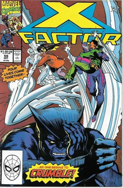X-Factor #59 Marvel Comics October Oct 1990 (VF)