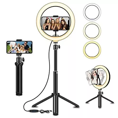 Stativ 8'' LED-Selfie-Ringlicht  Neu