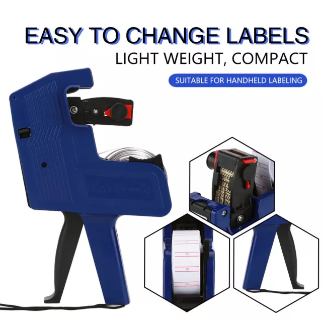 MX-5500 Labeler 8 Digits Price Tag Sticker Gun Retail Tool Include Labels & CHP