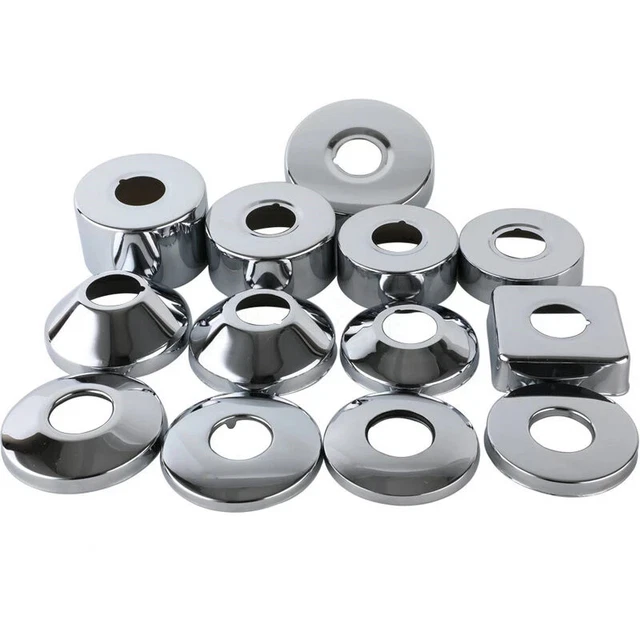 2PCS Stainless Steel Water Pipe Connector 1/2"3/4"1"Faucet Decorative Cover Heig