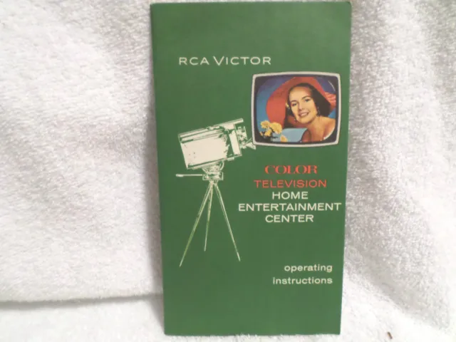 1960s RCA Color Television Operating Instructions Booklet / brochure