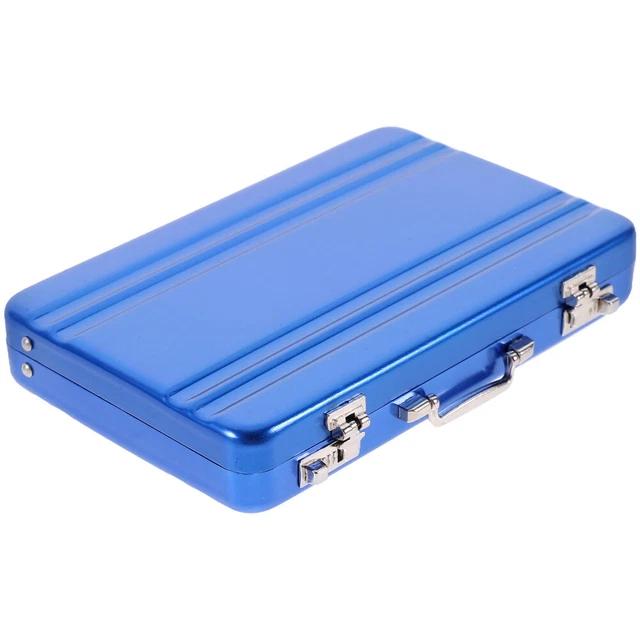 Porte-cartes De Visite En Acier Inoxydable - Étui élégant Pour Professionnels (2 Pcs)