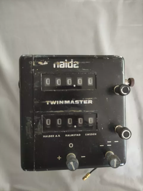 Halda Twinmaster Classic Rally Trip Meter **Original Metal Case** Made In Sweden