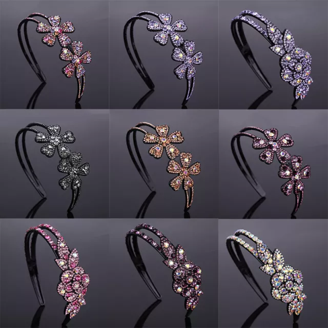Headband Accessories Rhinestone Hair Band Flower Crystal Women's Hairband Hoop