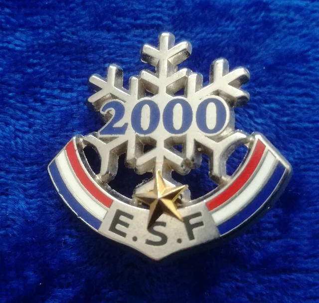 ESF BROCHE MÉDAILLE insigne de ski flocon 1ère étoile DECAT 2000 EUR 13,00 - FR