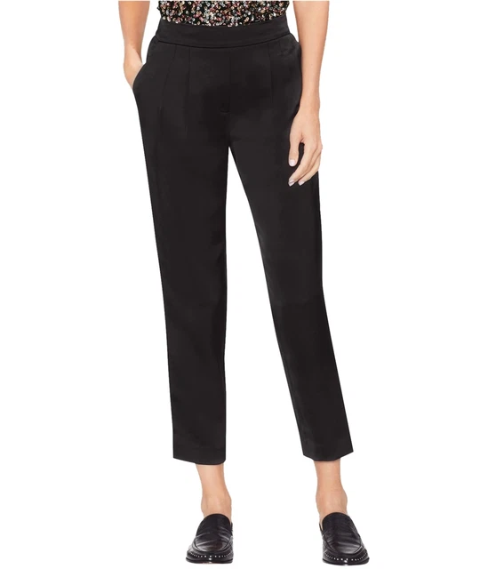 Vince Camuto Womens Cropped Dress Pants, Black, 8