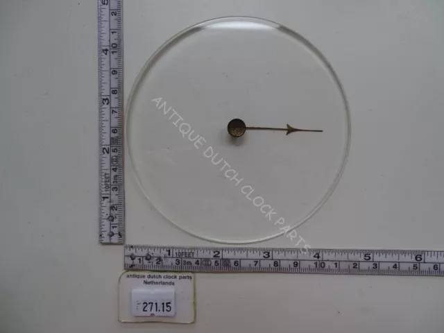 Round Convex Barometer Glass With Hole In The Centre With A Pointer