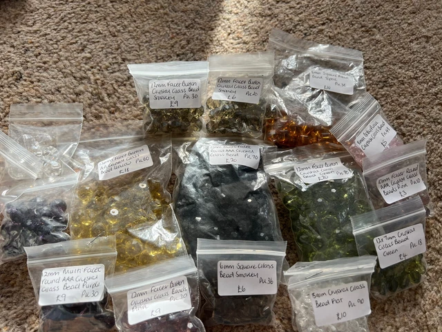 Mixed Crystal Glass Beads Jewellery Making