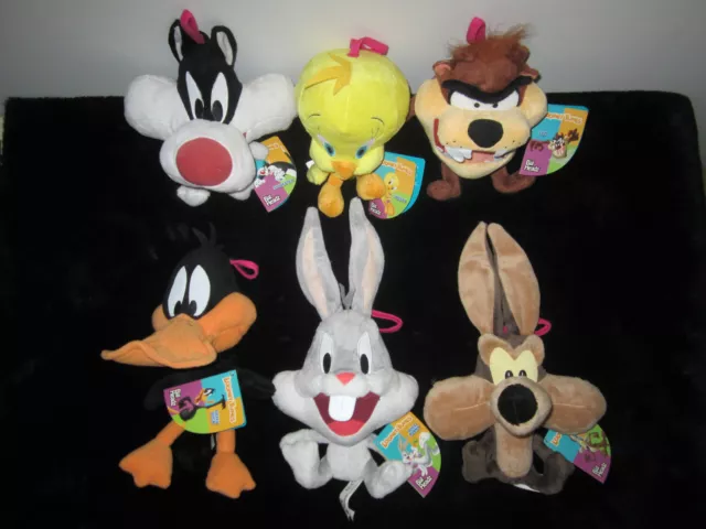 Lot de 6 peluches looney tunes collector big headz warner bros plush