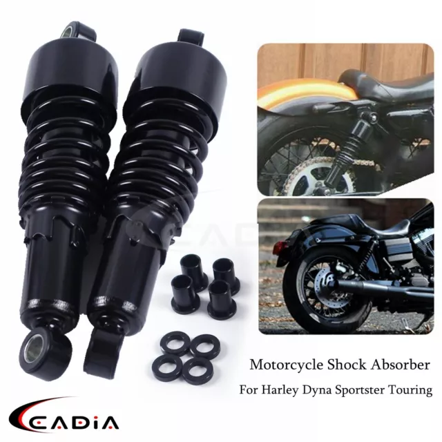 Black Rear Shocks Progressive Suspension 10.5" Absorber For Harley Sportster 883