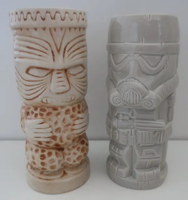 vintage retro style TIKI BAR ceramic TOTEM Mug Cup Vase