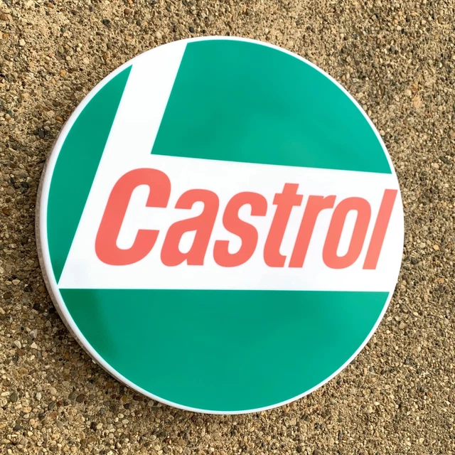 CASTROL OIL LED Illuminated Light Box Garage Sign Gas Petrol Station ...