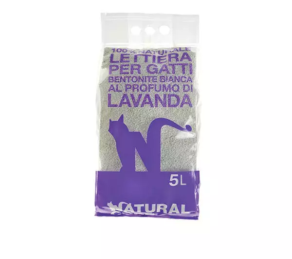 Natural Code Lettiera Bentonite Lavanda 100% Naturale per Gatti 5L