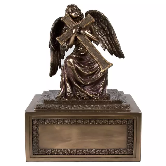Perfect Memorials Small Angel with Cross Cremation Urn