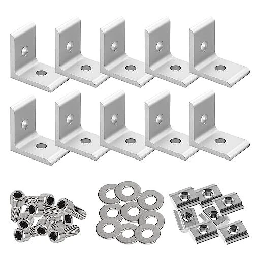 Bulk Hardware BH01108 Squadrette Angolari Di Supporto, Set Di 25 - 3