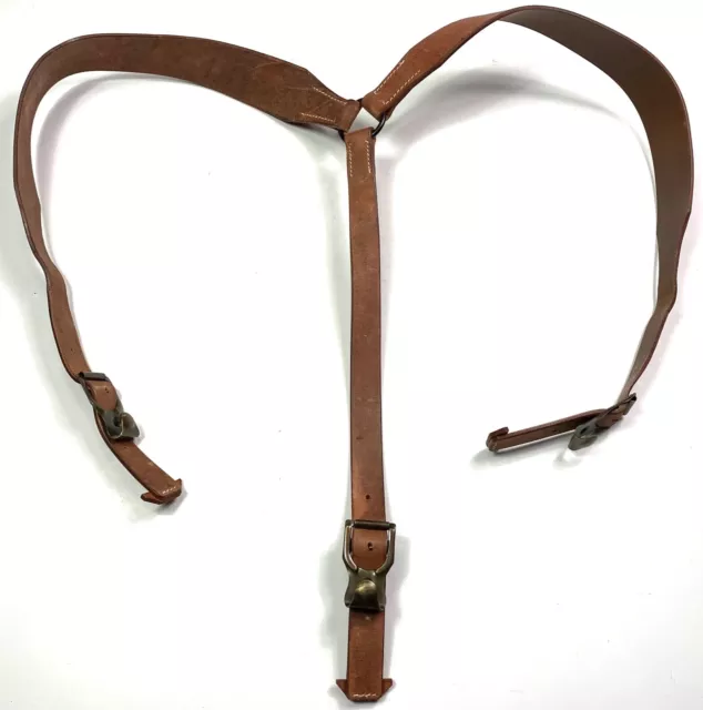 Wwi German Imperial Army M1907 Leather Equipment Y-Straps-Roughside
