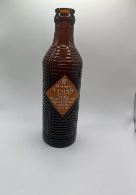 7 OZ Orange Crush Brown bottle. 1947 Normal, Ill