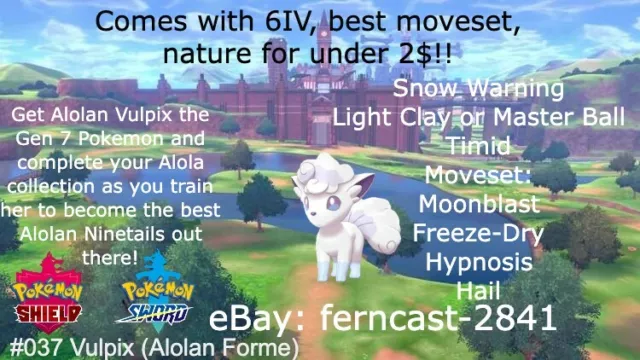 Pokemon Let's Go Shiny Alolan Marowak 6IV-AV Trained