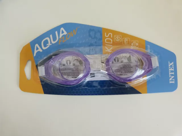 Schwimmbrille Chlorbrille mit UV Schutz Taucherbrille Intex für Kinder violett