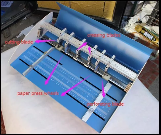 110v 18" 460mm electrical creasing machine Creaser Scorer Perforator 3in1 paper 2