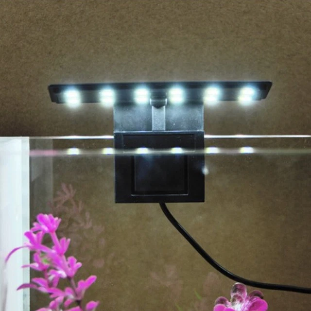 Bright LED Aquarium Slim Light Plants Grow Light Waterproof Clip-on Fish Tank