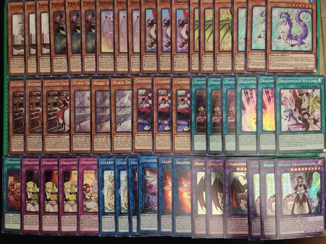 Yugioh 50 Card Dragonmaid Deck Core House Sheou Chamber Kitchen Nurse Secret!